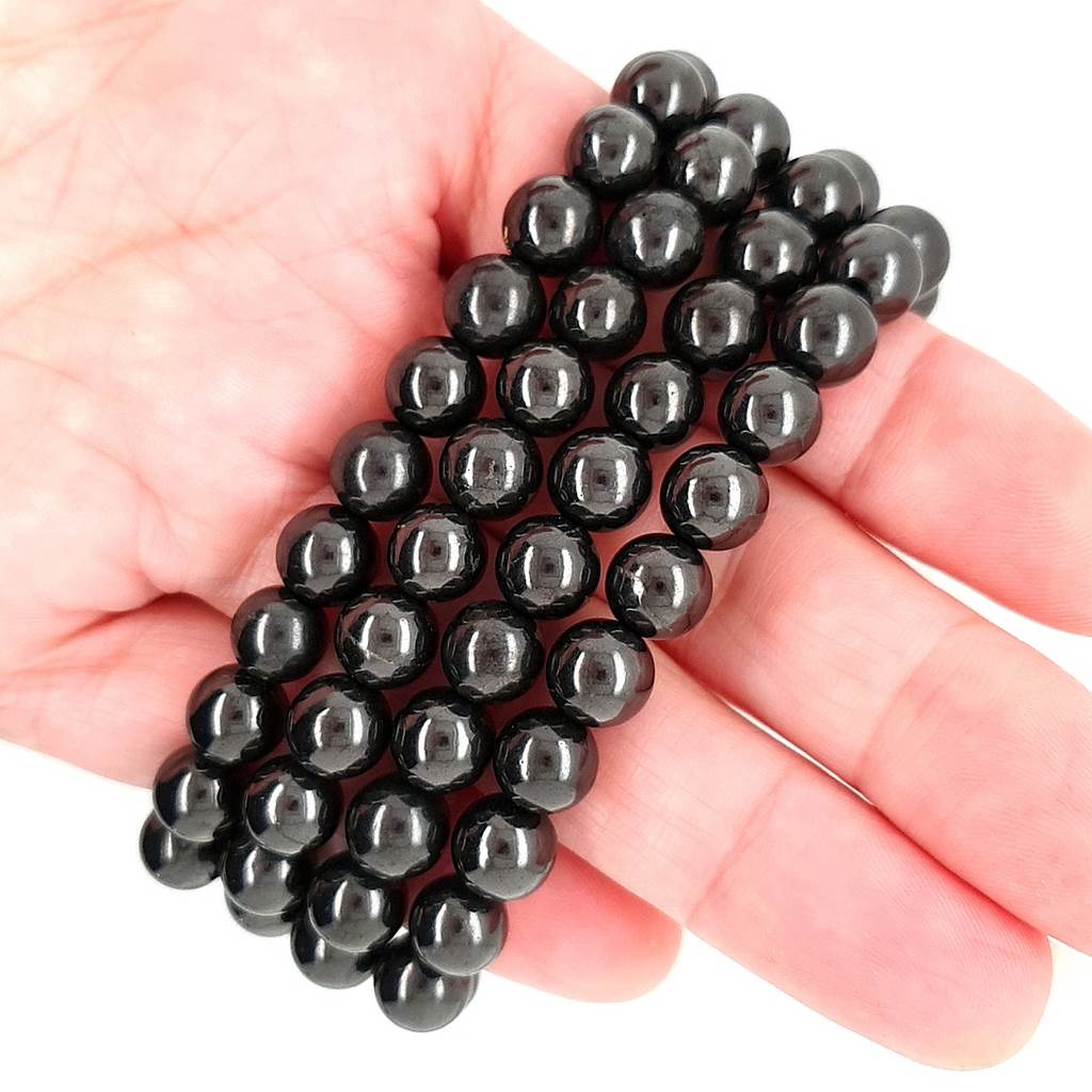 Shungite Bracelet with Polished Shungite