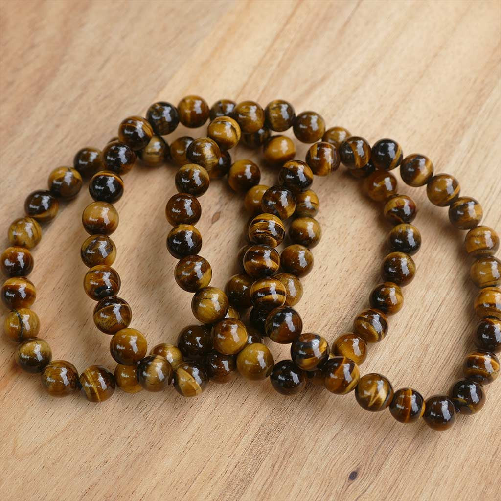 Tiger Eye Bracelet with Beautiful Shiny Beads