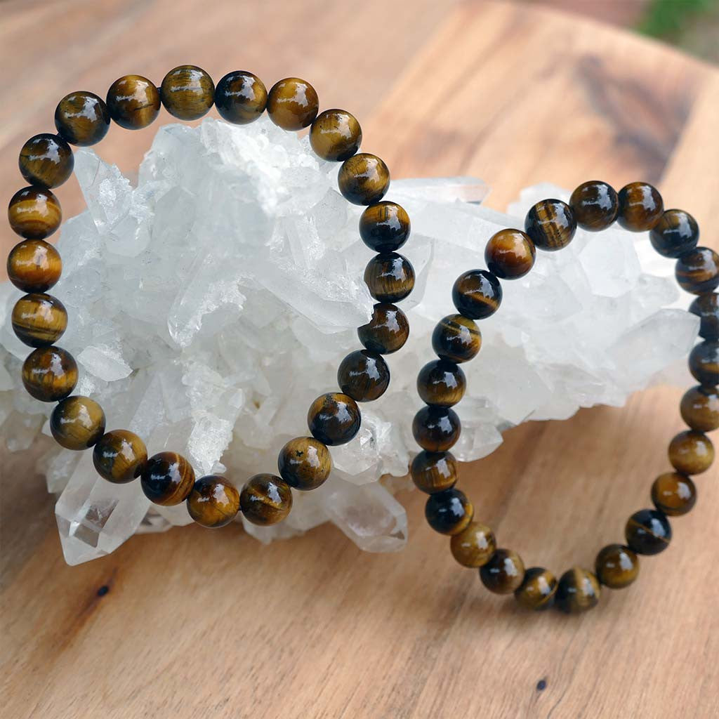 Tiger Eye Bracelet with Beautiful Shiny Beads