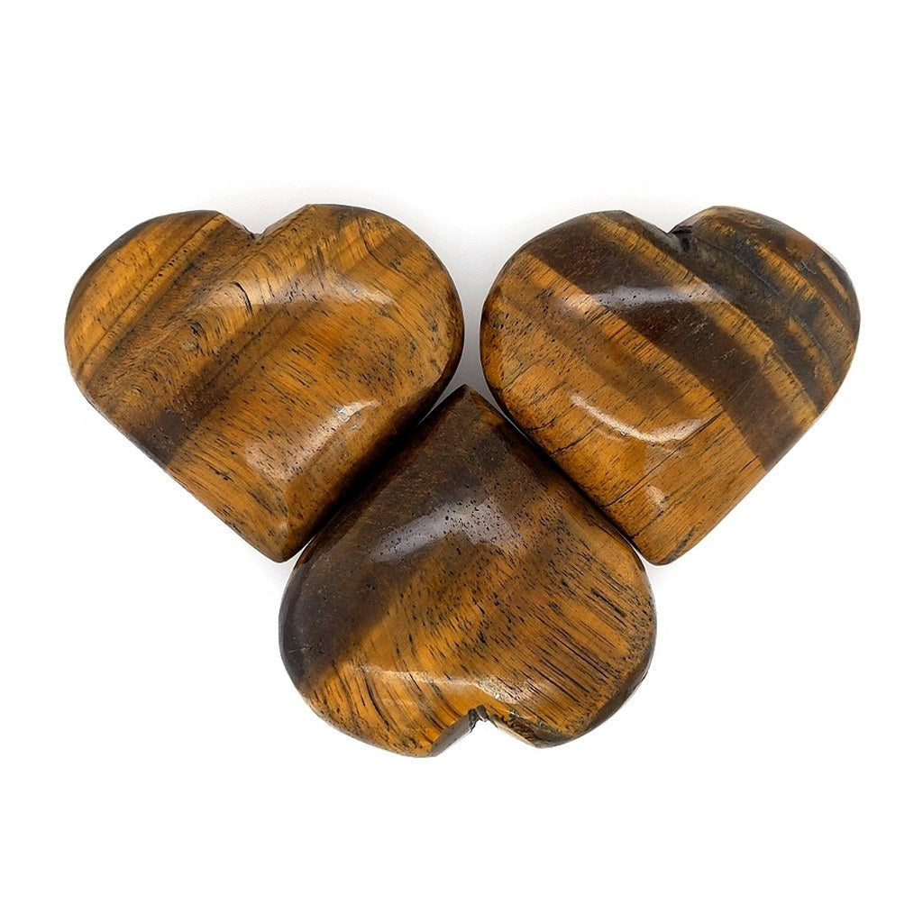 Tiger Eye Crystal Hearts