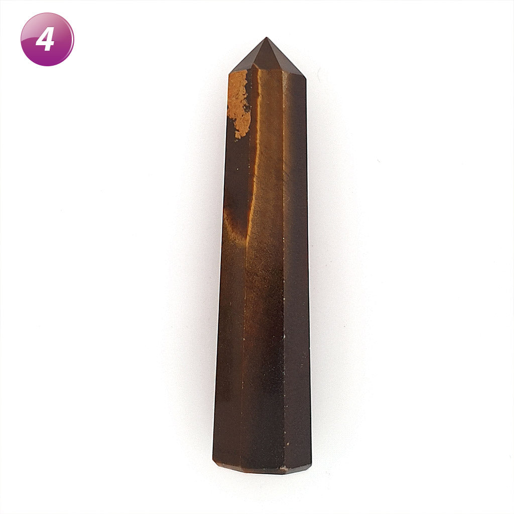 Tiger Eye Crystal Point Healing Points for Reiki Energy Healing