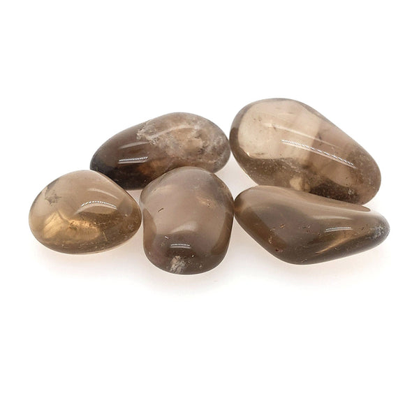 Tumbled Smoky Quartz Polished Crystals - 25mm Gemstones for Reiki and Chakra Healing