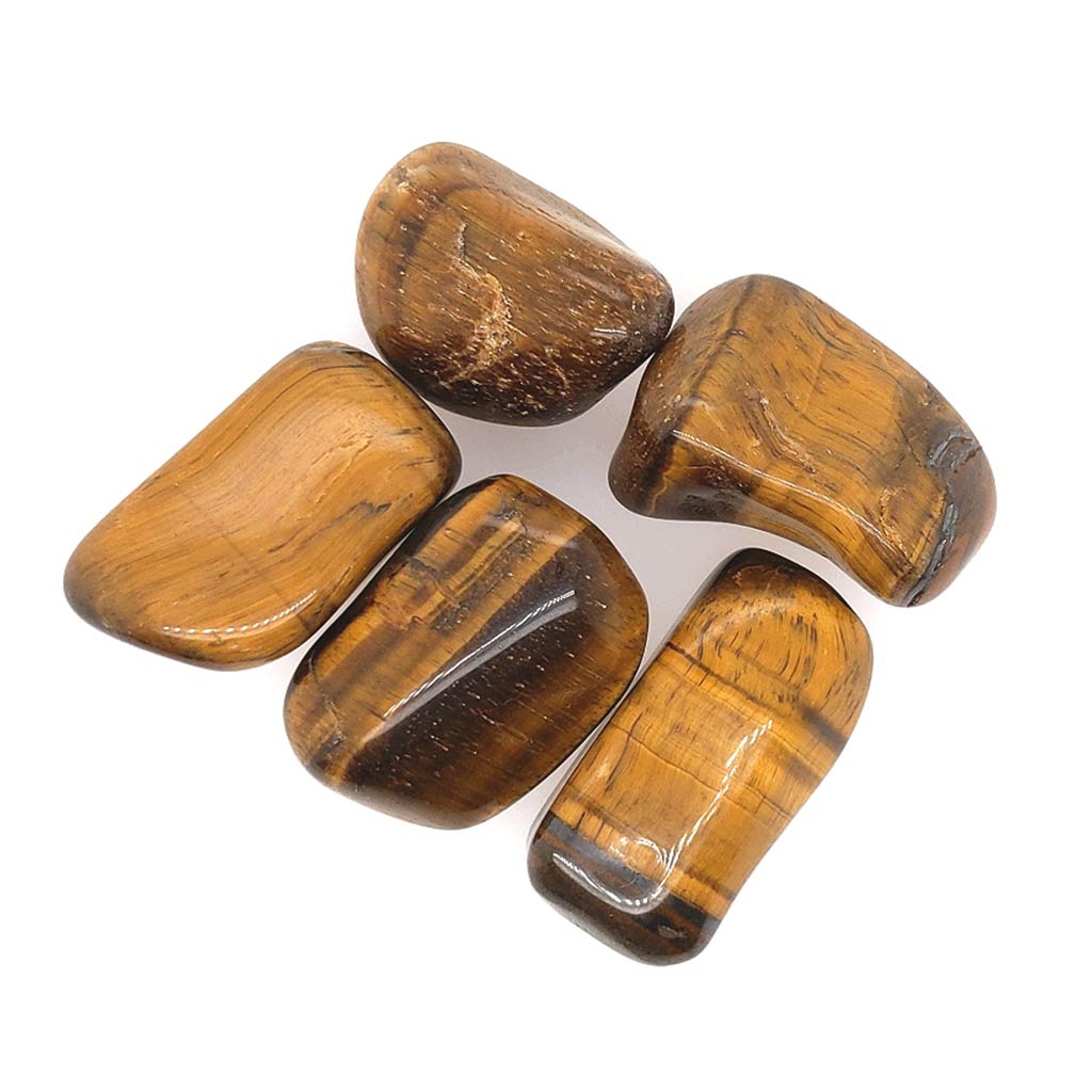 Tumbled Tiger Eye Stones | Tumbled Tiger Eye Crystals Gemstones 25mm Chakra Reiki Healing